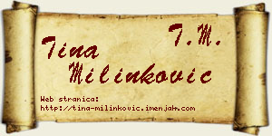 Tina Milinković vizit kartica